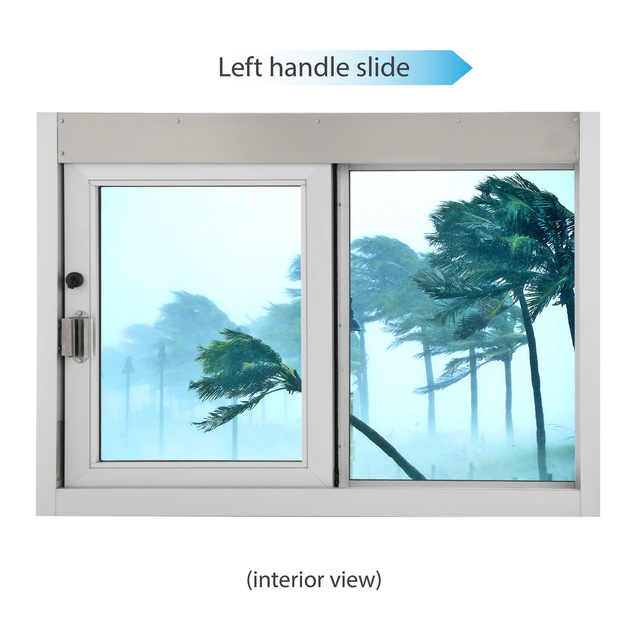 Hurricane Impact Rated Self Closing Drive-Thru Slider Window | CSE-QS ...