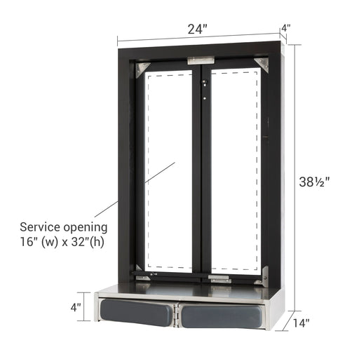 Transaction Window Dimension Security Certified Bi-Fold Windows | Bullet Resistant Product ...