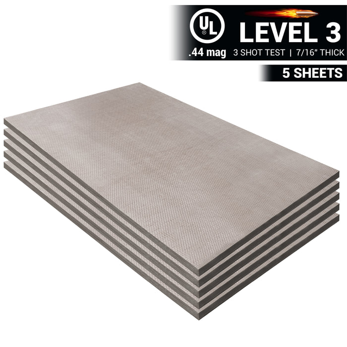 Armorcore Level 3 Bullet Resistant Fiberglass Wall Panel UL 752 Rated