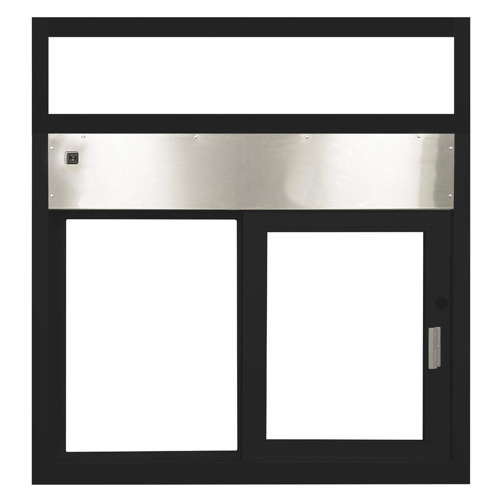 QS-FAH-9618-BR | Quikserv Fully Automatic Sliding Drive-Thru Window with  Transom | CSE-QS-SST-4035E | Limited Supply