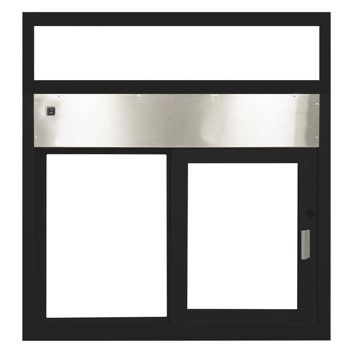QS-FAH-9618-BR	| Quikserv Fully Automatic Sliding Drive-Thru Window with Transom | CSE-QS-SST-4035E | Limited Supply