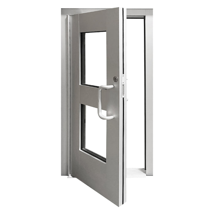 Bullet Resistant Aluminum Store Front Door Open Position