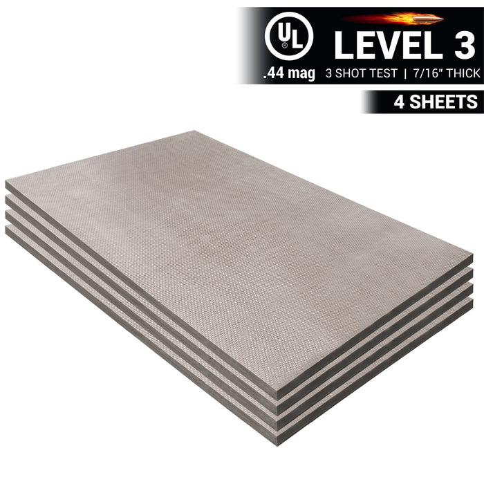 Armorcore Level 3 Bullet Resistant Fiberglass Wall Panel UL 752 Rated