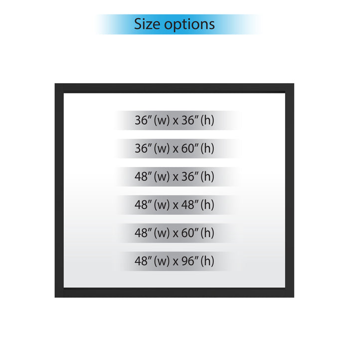 Fixed frame window bullet resistant size options