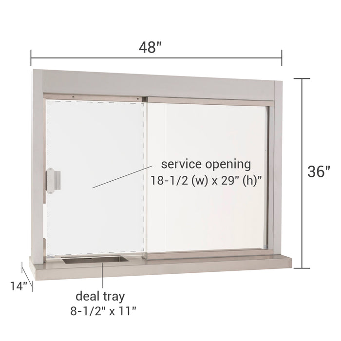 CSE-QS-STW | Interior Self-Closing Sliding Window | Multiple Sizes and Glass Options