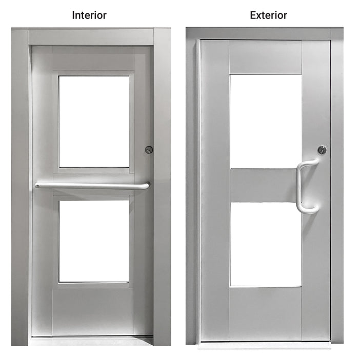 Bullet Resistant Aluminum Store Front Door Interior and Exterior