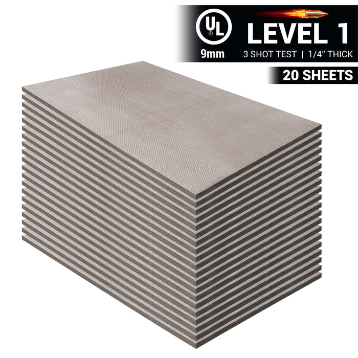 Armorcore Level 1 Bullet Resistant Fiberglass Wall Panel UL 752 Rated