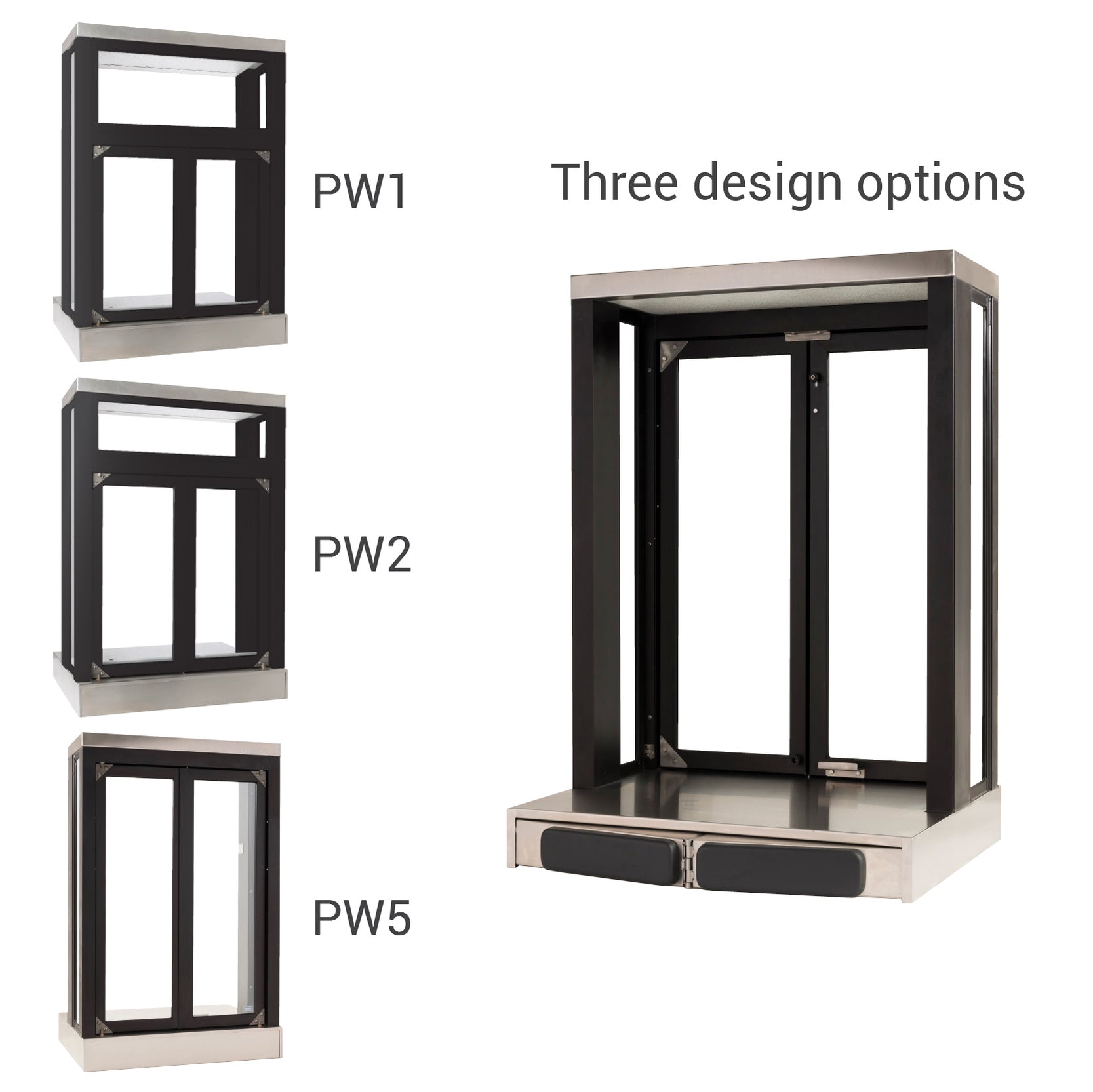 Quikserv Push Bar Panoramic Bi-fold Drive Thru Transaction Window ...