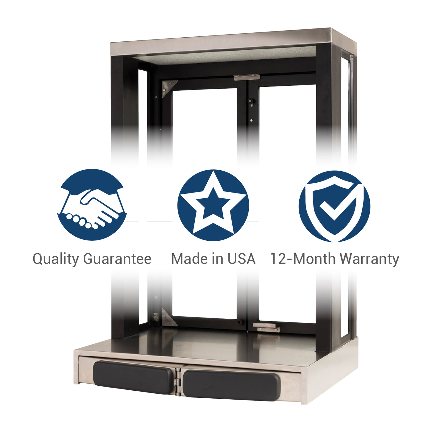 Quikserv Push Bar Panoramic Bi-fold Drive Thru Transaction Window ...