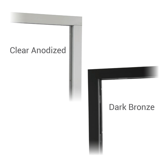 Panoramic Push Bar Bi-Fold Drive Thru Transaction Window Clear or Dark Bronze