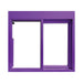 Purple 275-SC Ready Access Self Closing Drive-Thru Slider Window Multiple Colors