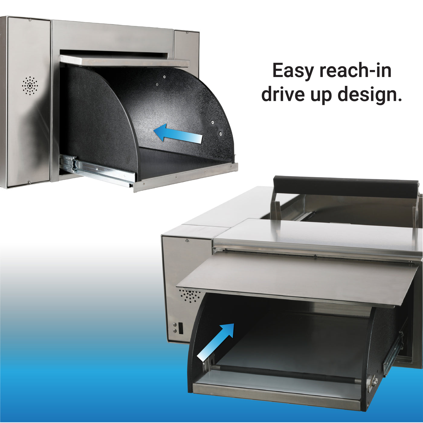BRDW-4855 Quikserv Drive-Thru Transaction Station with Self-Closing Sl ...
