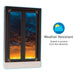 CM-1 Bi-Fold transaction window weather resistant