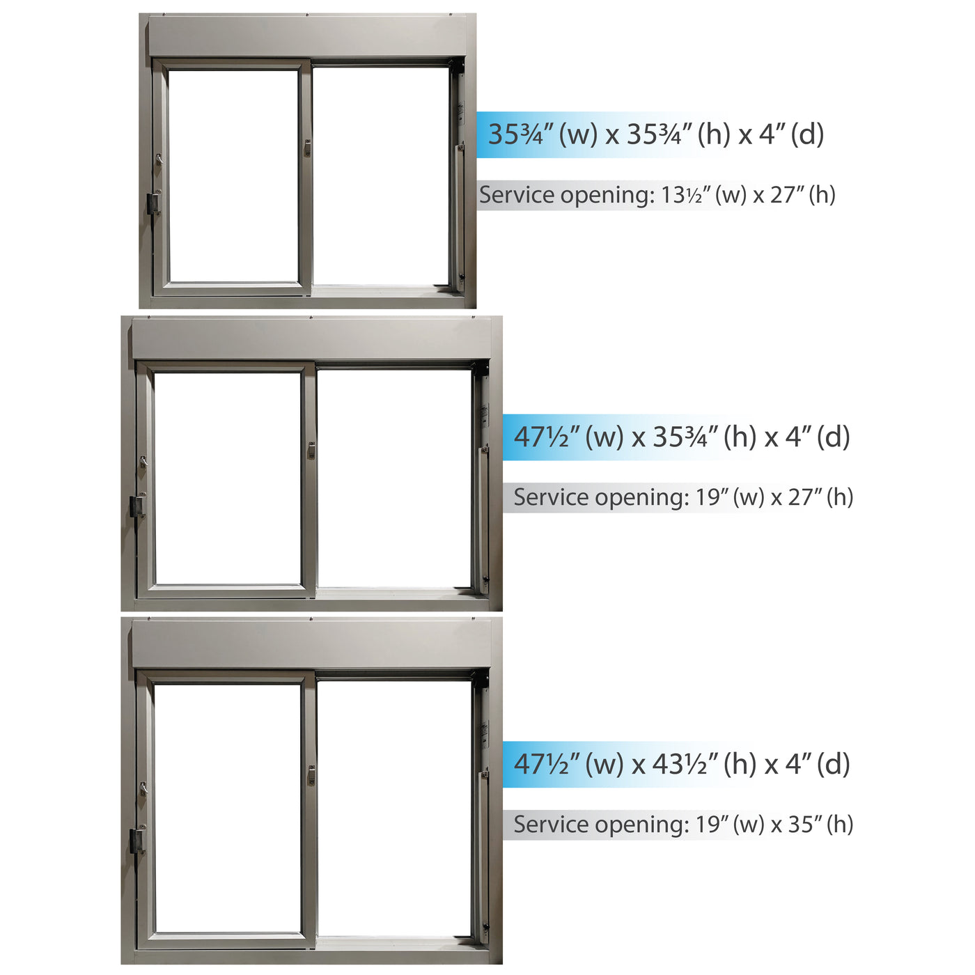 Ready Access 275 Self Closing Drive-Thru Slider Window — Covenant ...