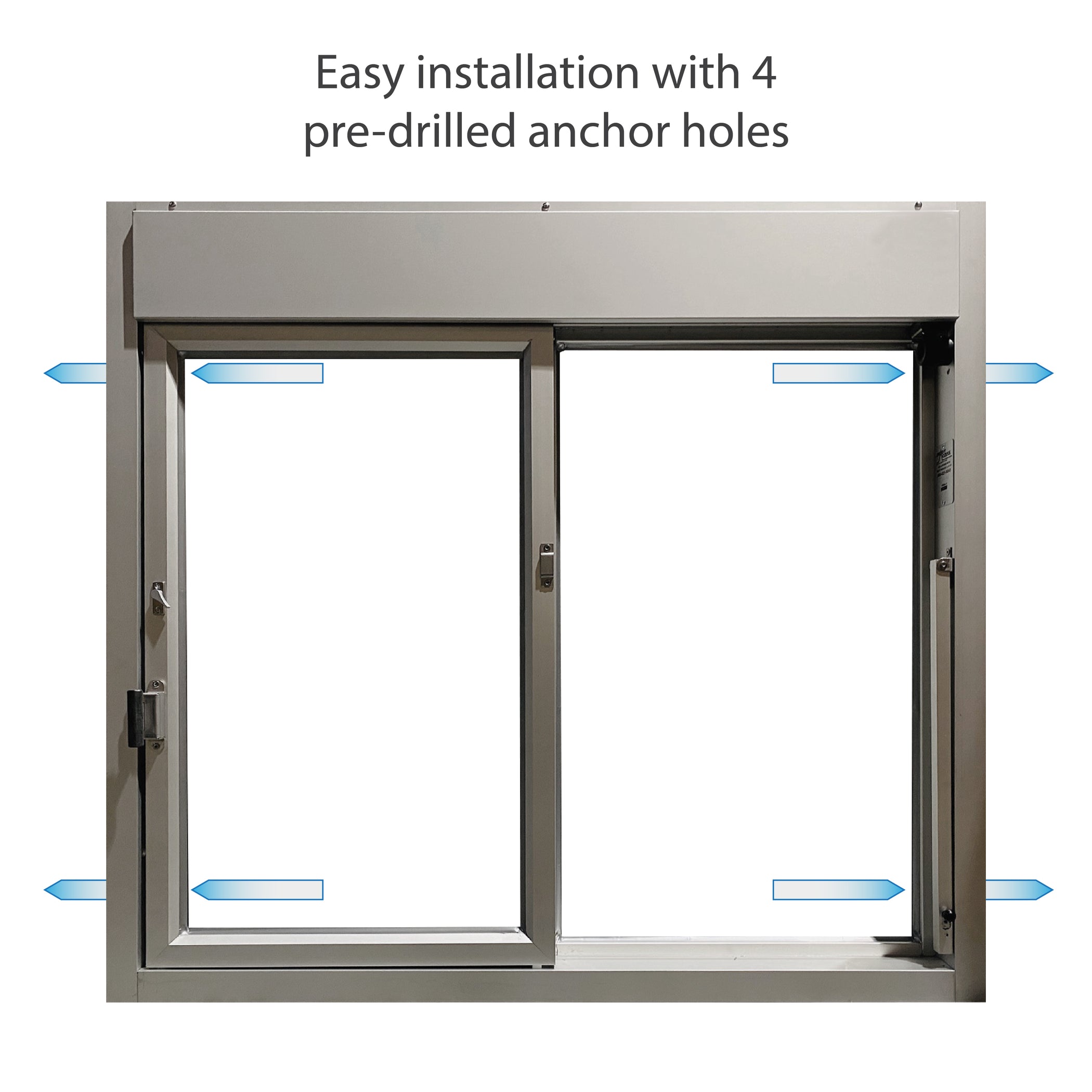 Intake Window Slide Ready Access 600 Insulated Low-E Self Closing Drive-Thru Slider Window ...