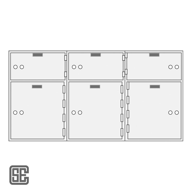 CSE-SCS-SDX-6 Safe Deposit Boxes — Covenant Security Equipment